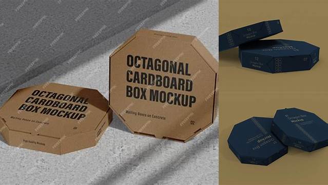 4551+ Octagon Box Mockup Free PSD