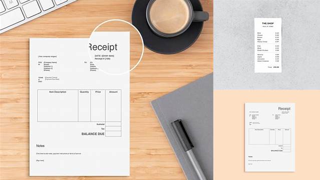 4561+ Receipt Mockup Psd Free Easy Editable