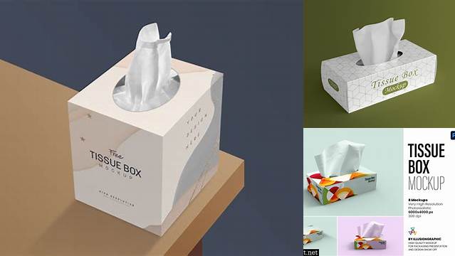 4561+ Tissue Box Mockup Smart Layer PSD