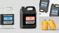 4577+ Gallon Mockup PSD File for Designers