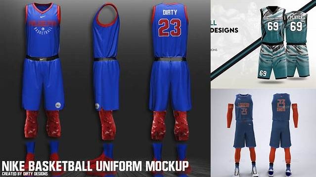 4582+ Basketball Uniform Mockup For Free Download