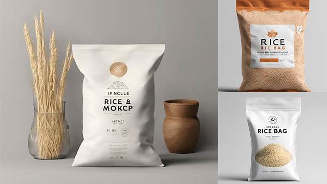 4600+ Rice Packaging Mockup Photoshop Freebie