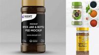 4602+ Spice Bottle Mockup Psd Free Download Best for Showcase