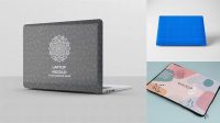 4607+ Laptop Skin Mockup High-Quality PSD