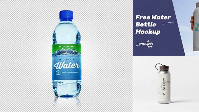 4612+ Water Bottle Mockup Free Download Editable Design File