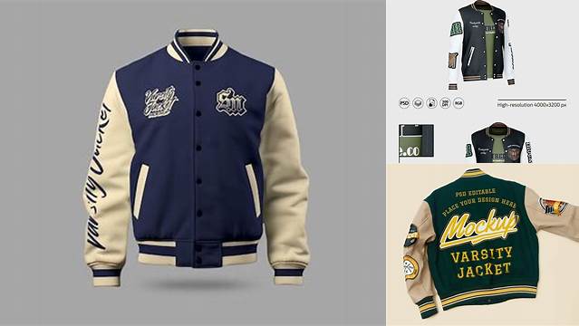 4614+ Varsity Jacket Template Psd Download Customizable PSD