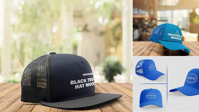 4616+ Trucker Hat Mockup Free Include TIFF