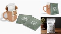 462+ Drip Coffee Bag Mockup PSD Download