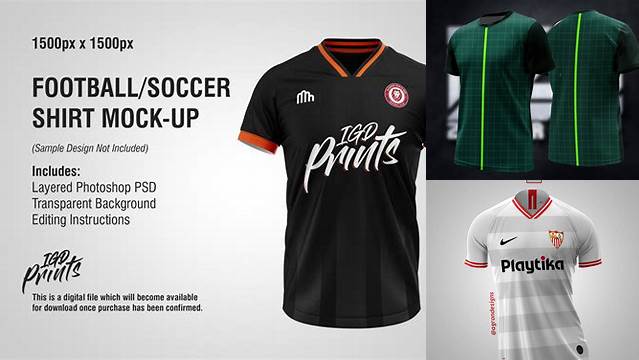 462+ Mockup Camiseta Futbol Gratis Best Free Mockup PSD