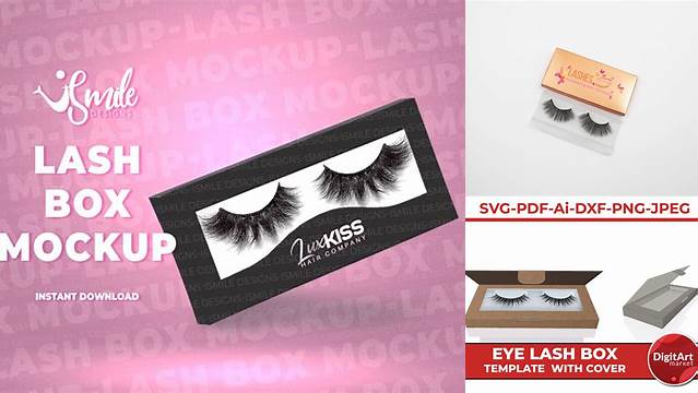 4624+ Eyelashes Box Mockup Digital Download