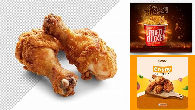 4626+ Fried Chicken Mockup Professional PSD Mockup