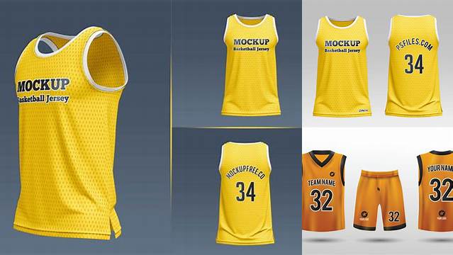 4627+ Basketball Shirt Mockup Free Free Mockup PSD