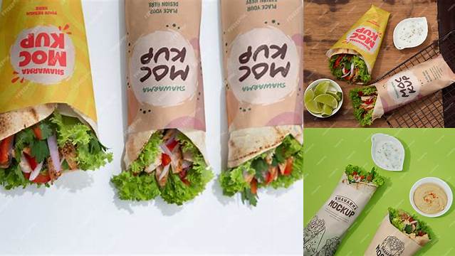 4629+ Shawarma Mockup Easy to Use PSD