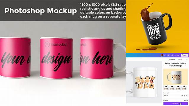 465+ Mockup Tazas Online Gratis Creative PSD Resources