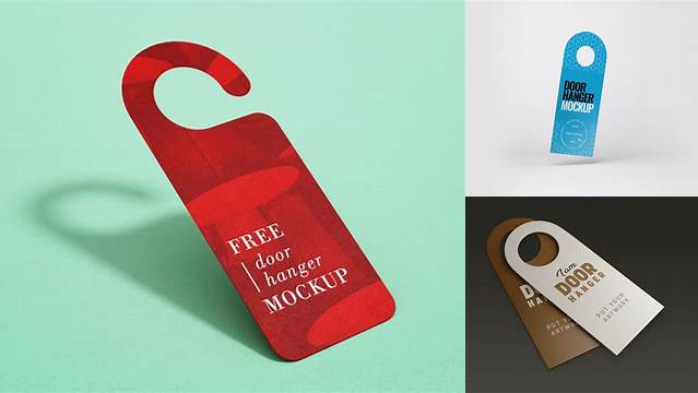 4657+ Door Hanger Free Mockup High Resolution