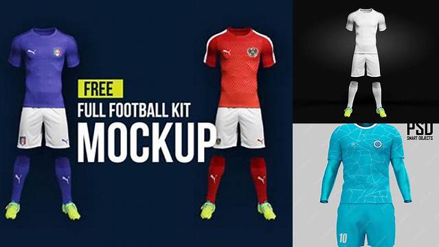 4672+ Football Kit Mockup Psd Free Customizable PSD