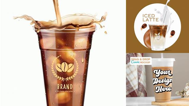 4674+ Iced Coffee Mockup Free Best for Showcase