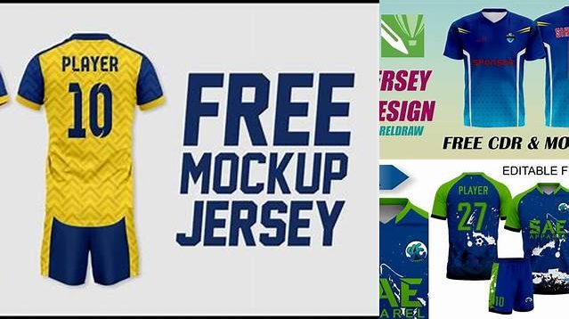 4675+ Pola Jersey Printing Cdr Smart Layer Mockup Free