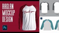 4683+ Mockup Kaos Raglan Psd Download Free