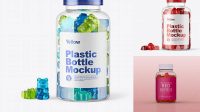 4687+ Gummies Bottle Mockup Free Fully Layered PSD Freebie