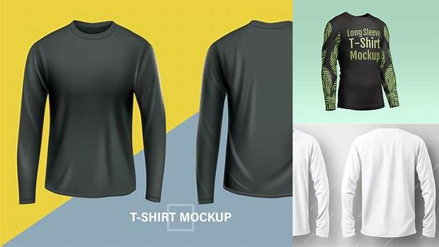 4688+ Shirt Long Sleeve Mockup Easy Editable