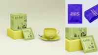 4690+ Tea Sachet Mockup Free Easy to Use PSD