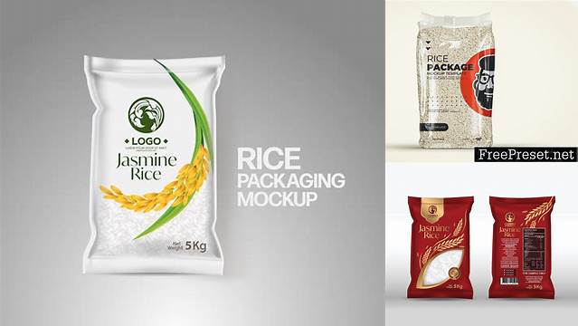 4692+ Rice Packaging Mockup Free Download Smart PNG Image