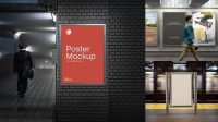 4697+ Subway Poster Mockup Professional PSD Mockup