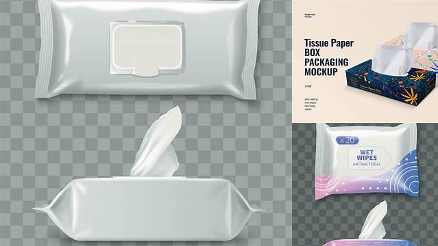 472+ Tissue Paper Packaging Mockup Free Graphic Resource