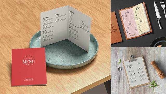 4723+ Menu Mockup PSD Download