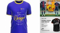 4728+ Camiseta De Futbol Mockup Custom Graphic Mockup File