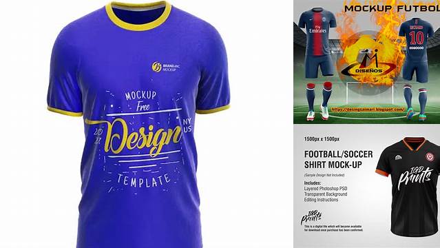 4728+ Camiseta De Futbol Mockup Custom Graphic Mockup File