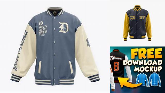 4729+ Varsity Jacket Mock Up Premium PSD Freebie