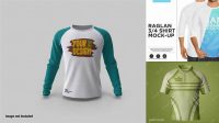 4735+ Raglan Mockup Elegant PSD Mockup