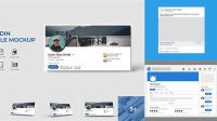 474+ Linkedin Mockup Free PSD Download