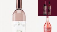 474+ Rose Wine Bottle Mockup Free PSD Download