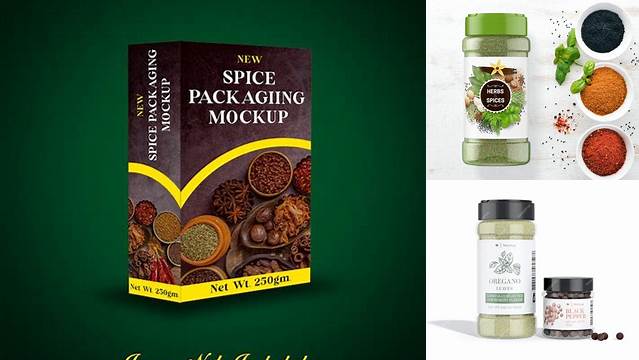 4741+ Spices Packaging Mockup Download Professional PSD