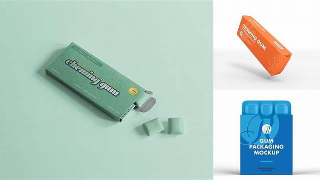 4745+ Gum Packaging Mockup Free PSD