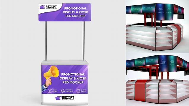 4748+ Free Kiosk Mockup PSD Download