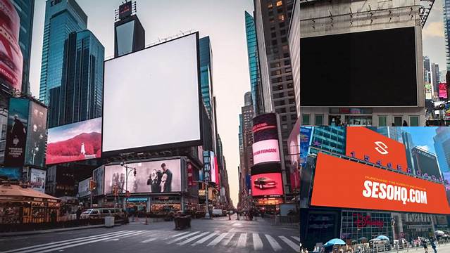 4748+ Times Square Billboard Mockup Best for Showcase