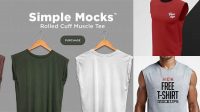 4749+ Muscle Tee Mockup Include TIFF