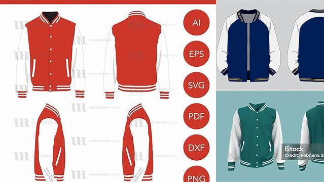 4757+ Mockup Jaket Varsity Easy Editable