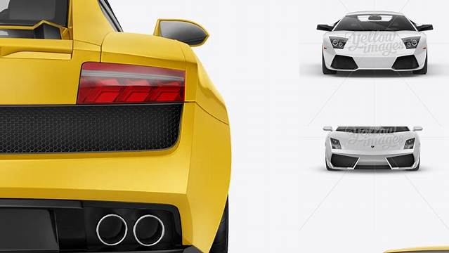 4766+ Lamborghini Mockup Smart Object PSD Template