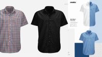 477+ Short Sleeve Dress Shirt Mockup Versatile Photoshop File