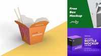 4772+ Wok Box Mockup Free PSD Free Download