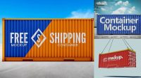 4775+ Container Mockup Psd Free Download PSD Download