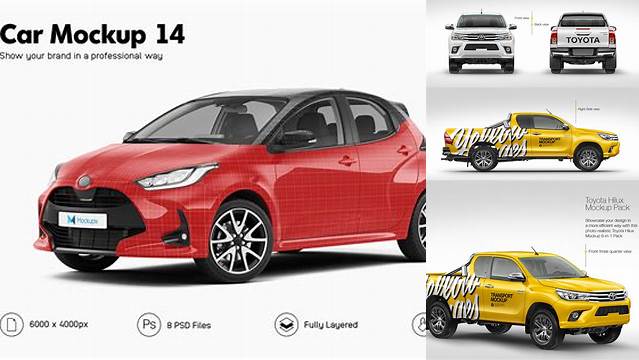 4777+ Toyota Mockup Easy Editable