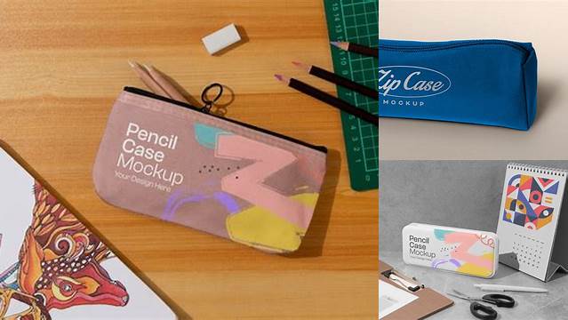 4782+ Pencil Case Mockup Free Download Premium Design Freebie