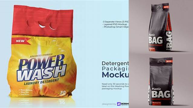 4783+ Washing Powder Bag Mockup Free Editable PSD File