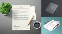 4787+ Letterhead Mockup Psd Free Download Include TIFF